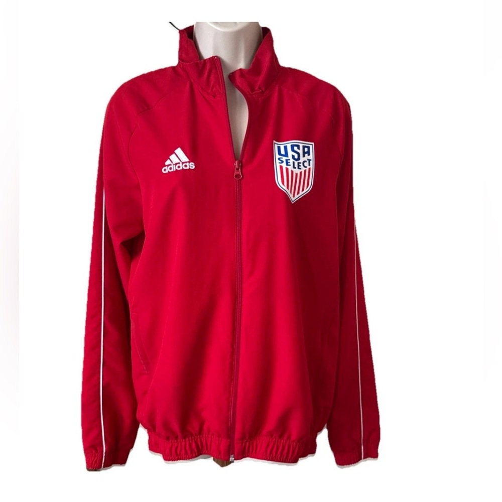 Adidas Kids Red USA Select Track Jacket